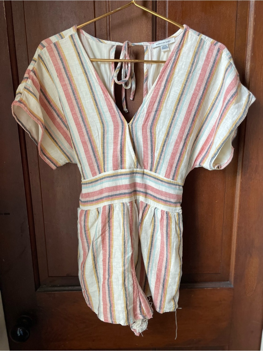 American Eagle women's small striped romper